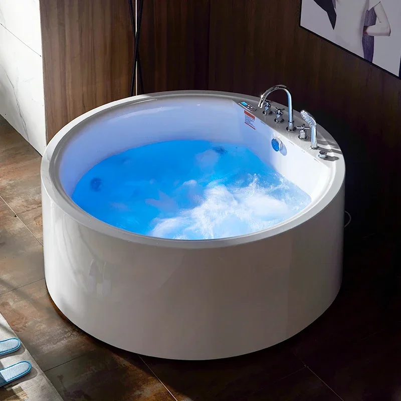 Independent circular bathtub, couple's household , intelligent constant temperature heating