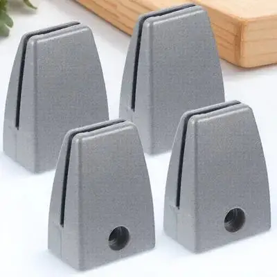 

4 Pcs Screen Clip Desk Divider Clamp Partition for Silver Clamps Dividers Bracket Office
