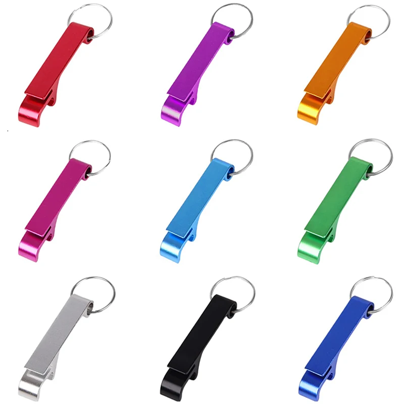 

9Pcs Aluminum Bottle Opener Keychain Pocket Beer Opener Keyrings Beer Bottle Opener