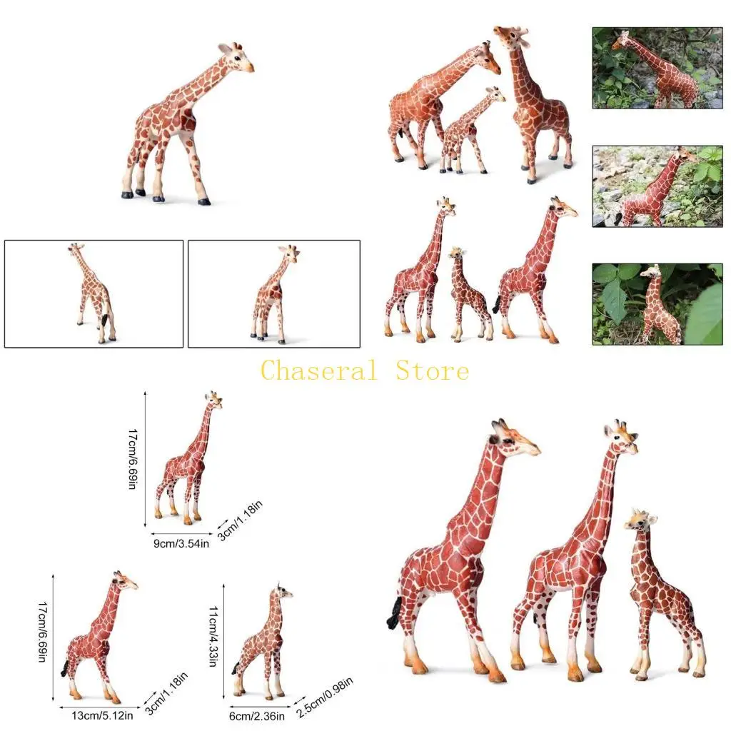 E7CE Wildlife Animal Model Figuras Realista Toy Creature for Kids and Collectors Presente coleção decorativa brinquedo