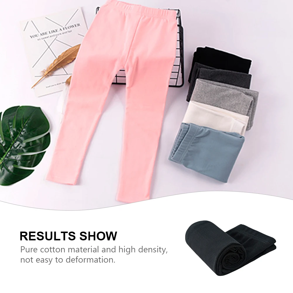 

1pc Girls Leggings Warm Cotton Pants Comfortable Elastic Lovely Trouser Child Long Non Pilling Soft Safe Material High Density
