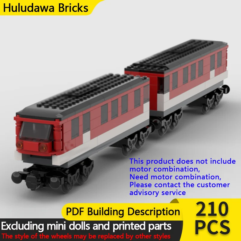 

Модель городского автомобиля MOC, строительные кирпичи BR612, дизельный многоблочный поезд, модульная технология, детские праздничные подарки, сборка игрушек, костюм