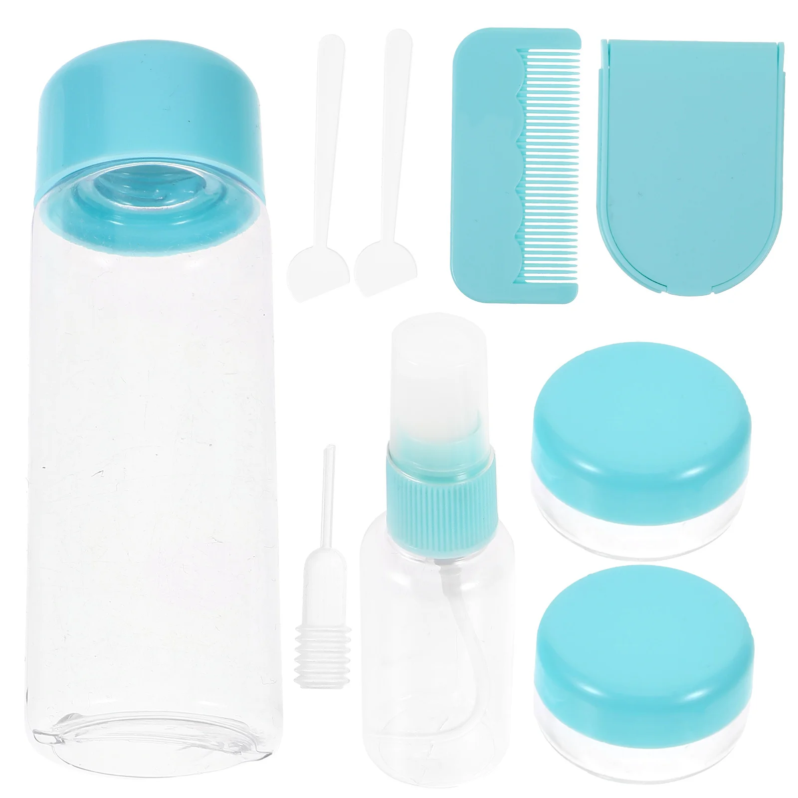 مجموعة زجاجات فارغة 10 في 1 حاويات سفر محمولة لصابون غسول الشامبو وزجاجات أدوات الزينة المصنوعة من السيليكون قابلة لإعادة الاستخدام