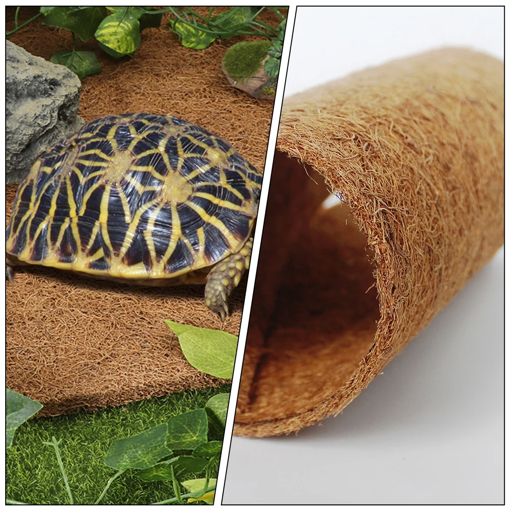 

Coconut Insulation Mat Material Reptile Terrarium Floor Liners Light Brown Coir