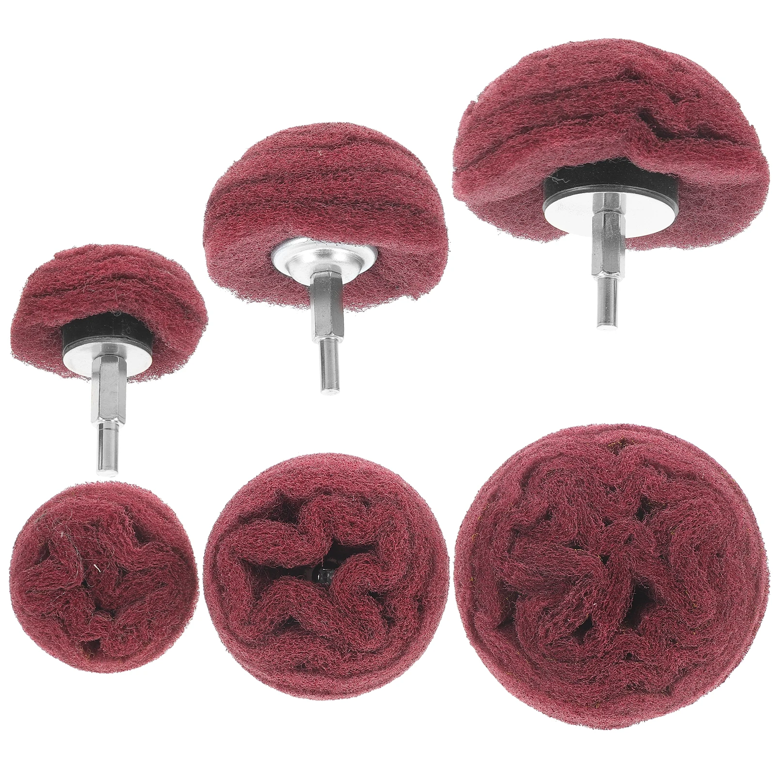 

3 Pcs Nylon Fiber Abrasive Wheels 50mm 75mm 100mm Green Handle Polishing Drill Scouring Pad Buffing Tools Sanding Attachment