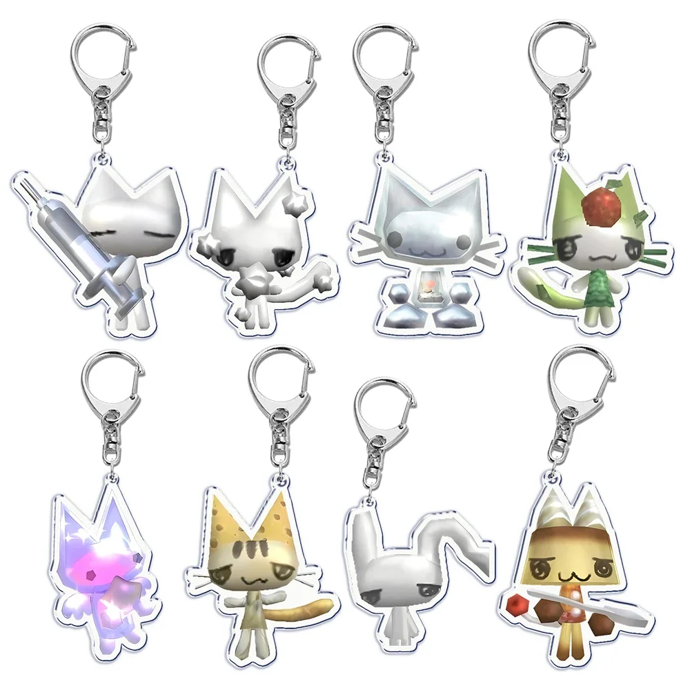 Cute Cartoon Cat Inoue Toro Key Chain Keychains Ring for Accessories Bag Pendant Keyring Jewelry Fans Gifts