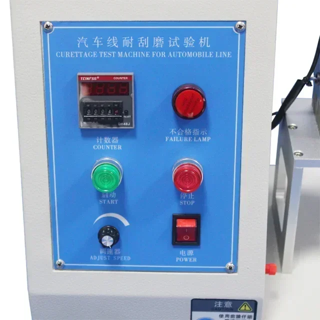 Automobile Wires Abrasion Resistance Tester Cable Scratch Resistant Testing Machine By Glomro