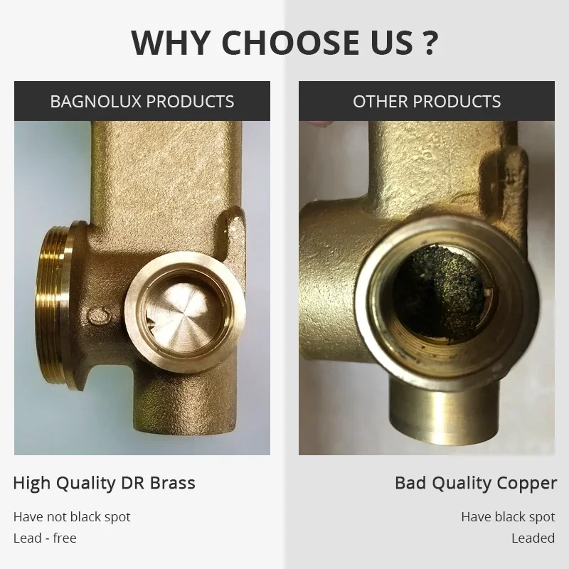 Bagnolux Copper Kitchen Faucets Chrome Kitchen Sink Black hose  Mount Pull Down Dual Sprayer  Nozzle  Mixer Water Taps view 6