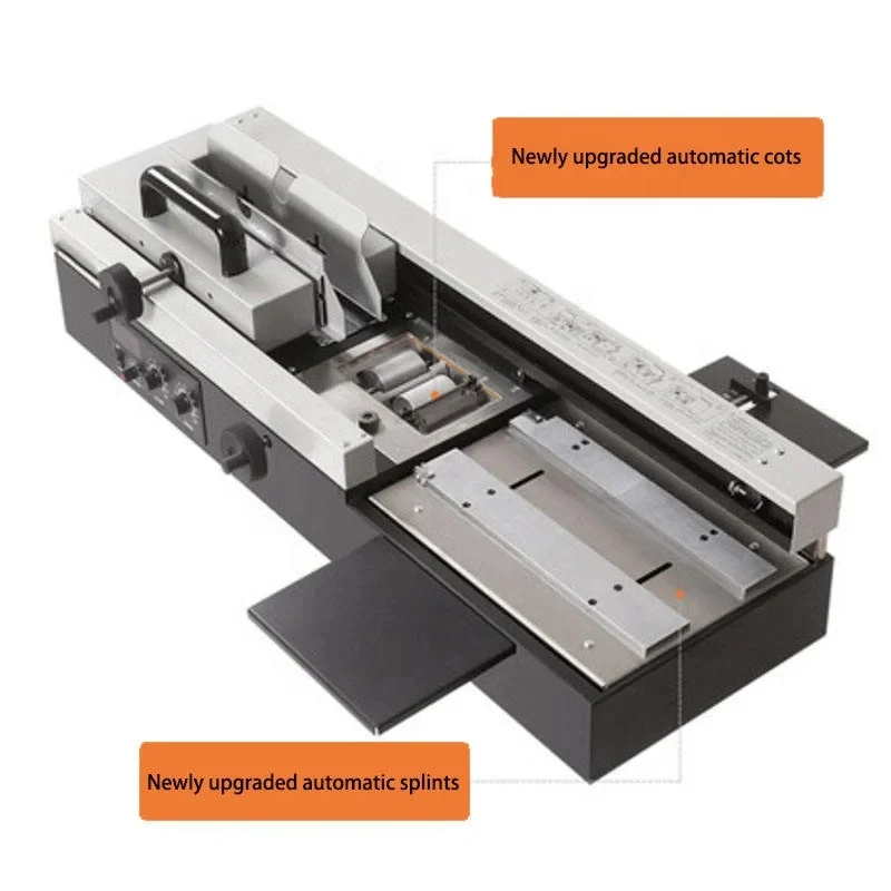 

-0AS High Quality Dktop Binder A4 Size Manual Hot Melt Glue Book Binding Hine
