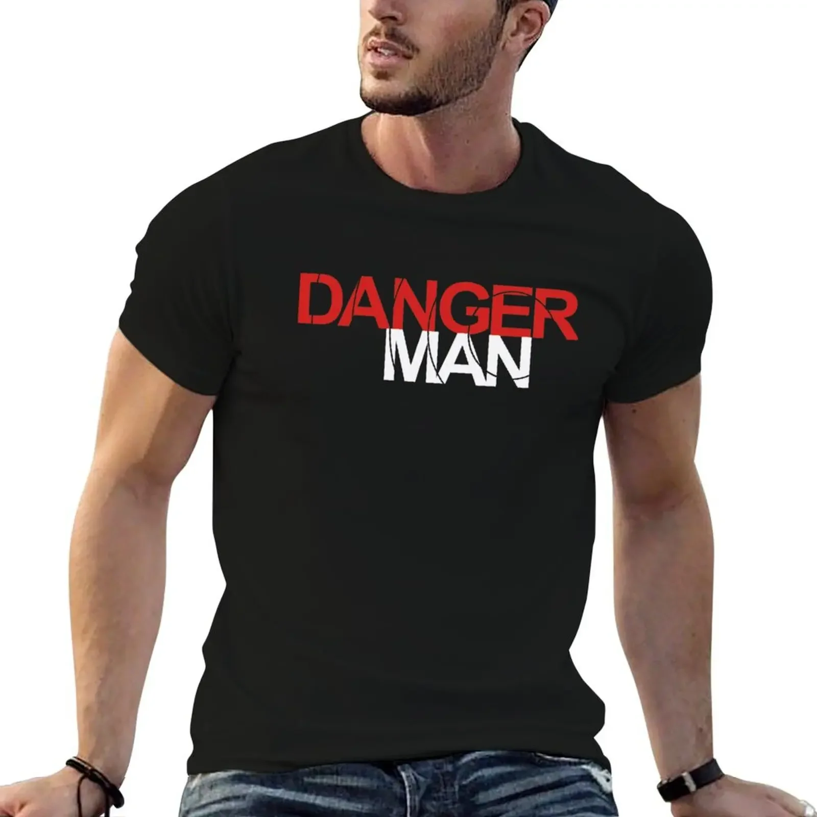 

Danger Man - Classic 60s Telly T-Shirt baggy shirts Blouse rapper graphic tees fruit of the loom mens t shirts