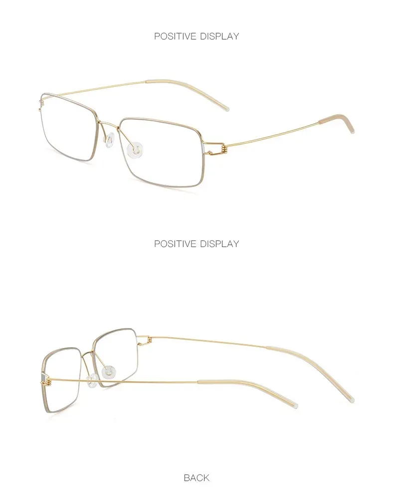 Ultraleichte Titan-Brille, Rahmen für Herren, Retro-Quadratbrille, Damenbrille, Leserezept, Blaulicht-Blockierung + 3,5 + 4,0 – Detail 17