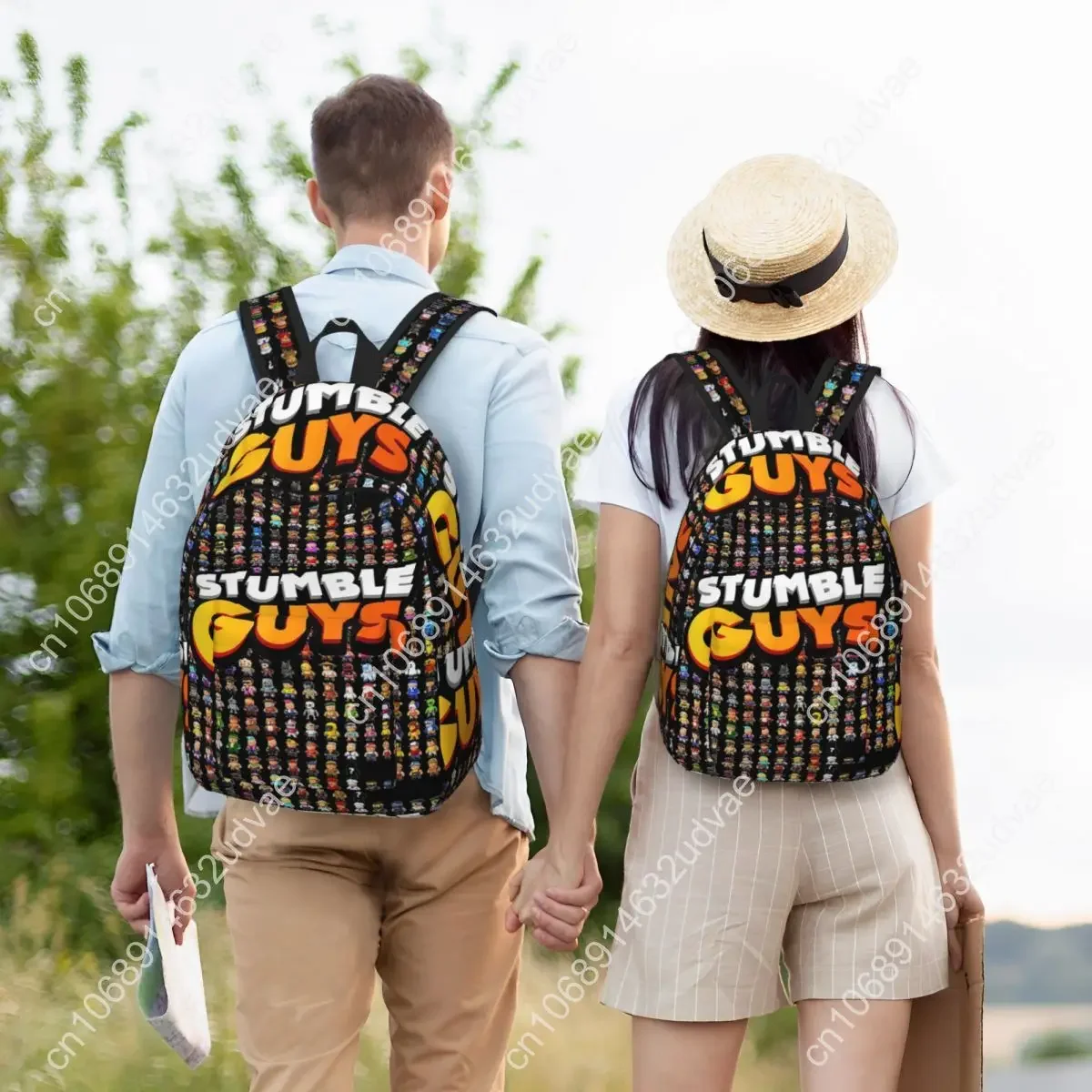 Stumbleguys Funny Game Backpack for Preschool Kindergarten School Student Videogame Bookbag Boy Girl Kids Canvas Daypack Travel