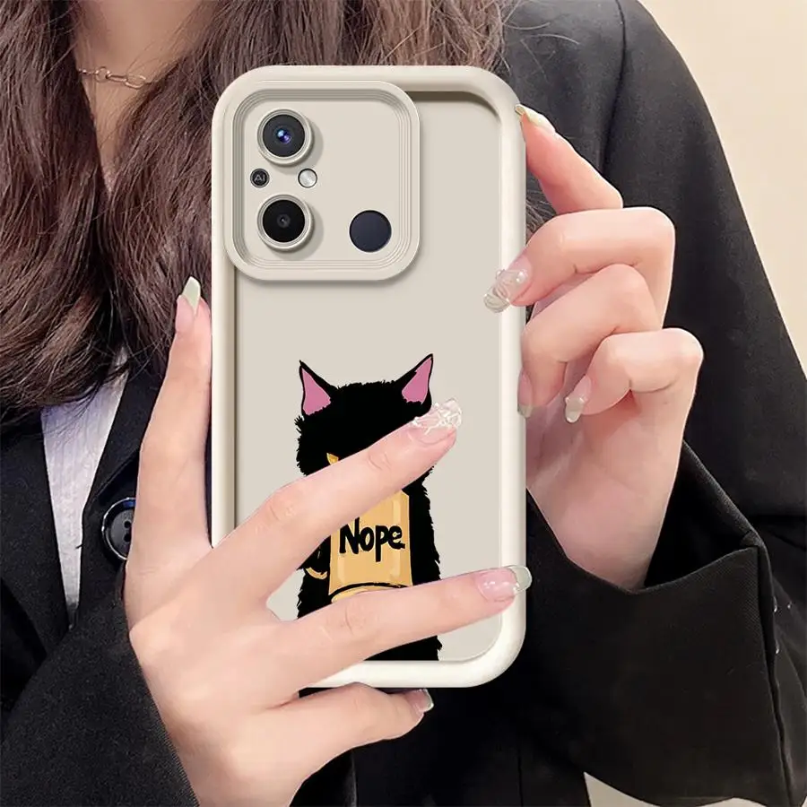 حافظة كارتون كات داك لهاتف ريدمي 13 A3 A1 A2 Plus 12 A4 غلاف ناعم #5