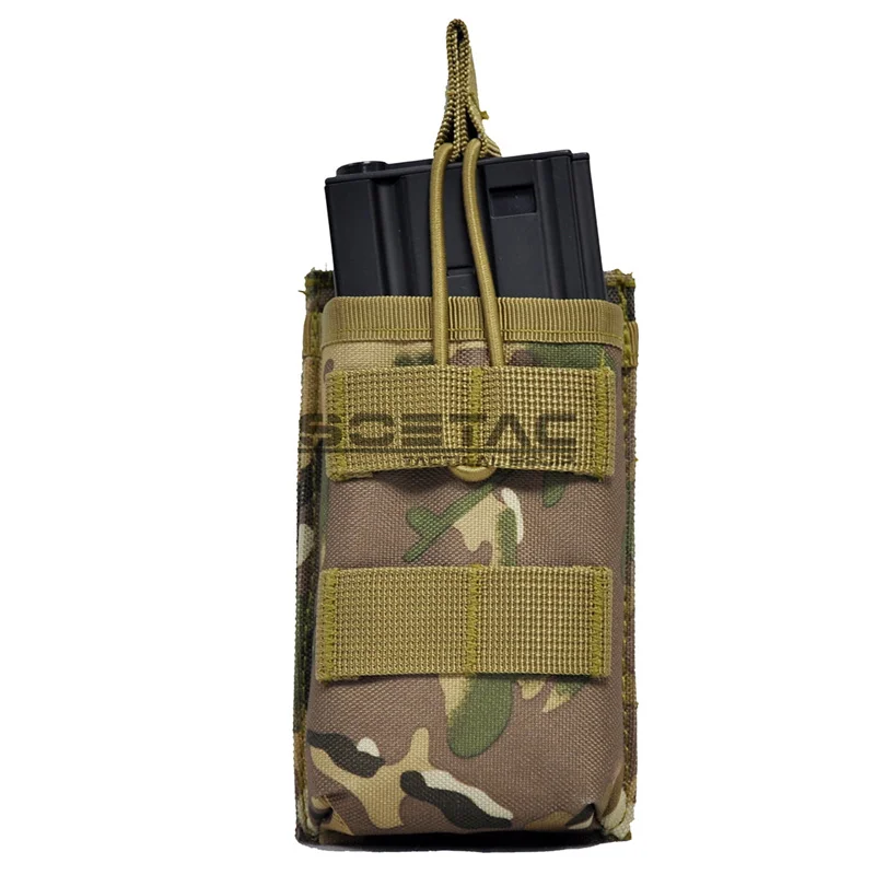 

SOETAC Tactical 5.56 Rifle Magazine Pouch 1000D Nylon Single Mag Pouch M4 Molle Tactical Magazine Bag Hunting Accessories