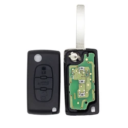 Chiave telecomando per auto a 3 pulsanti chiave per veicolo 433MHz chiedi Citroen C1 C2 C3 C4 C5 Berlingo Picasso per Peugeot 207 307 407