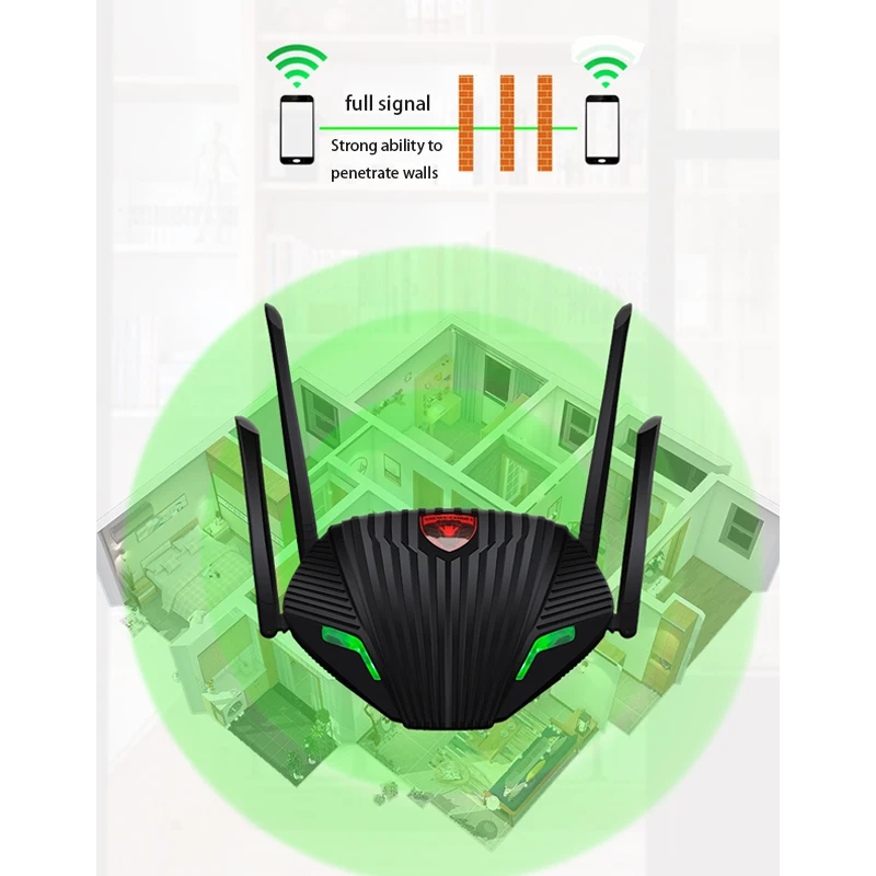 Wifi 익스텐더 무선 신호 리피터 듀얼 밴드 2.4G 5G 무선 라우터 wifi 기가비트 WiFi 증폭기 외부 안테나 1200Mbps