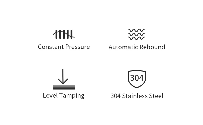 57mm 57,5mm Kaffee Tamper Konstante Druck Quellen Kalibriert Stampfen Für Lelit Anna Anita Werkzeuge Flache Basis Espresso zubehör – Detail 3