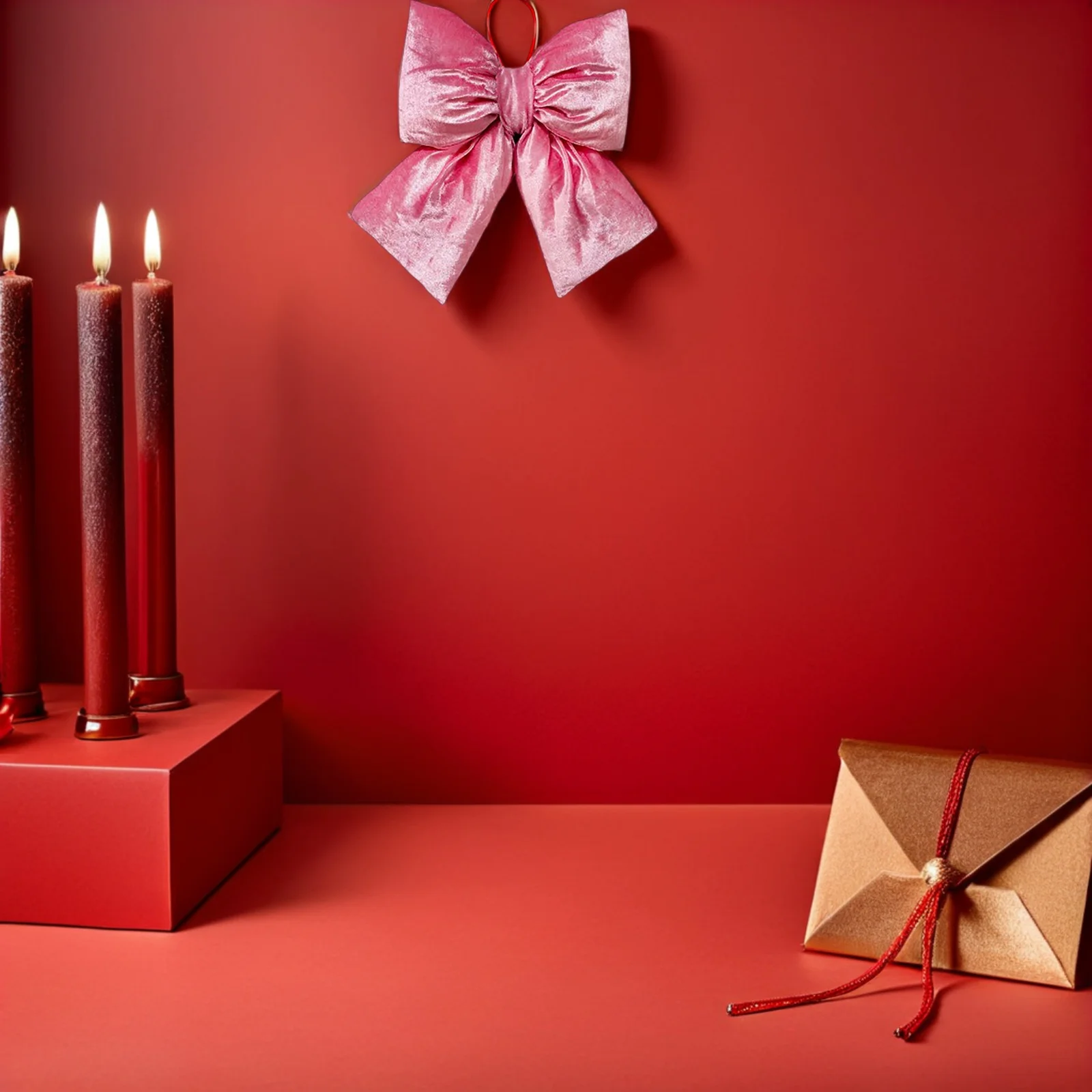 

2Pcs Pink Bow Hanging Ornaments Decorative Bowknot Pendant for Wedding Party Home Decor Christmas Tree Wreath Festive Craft