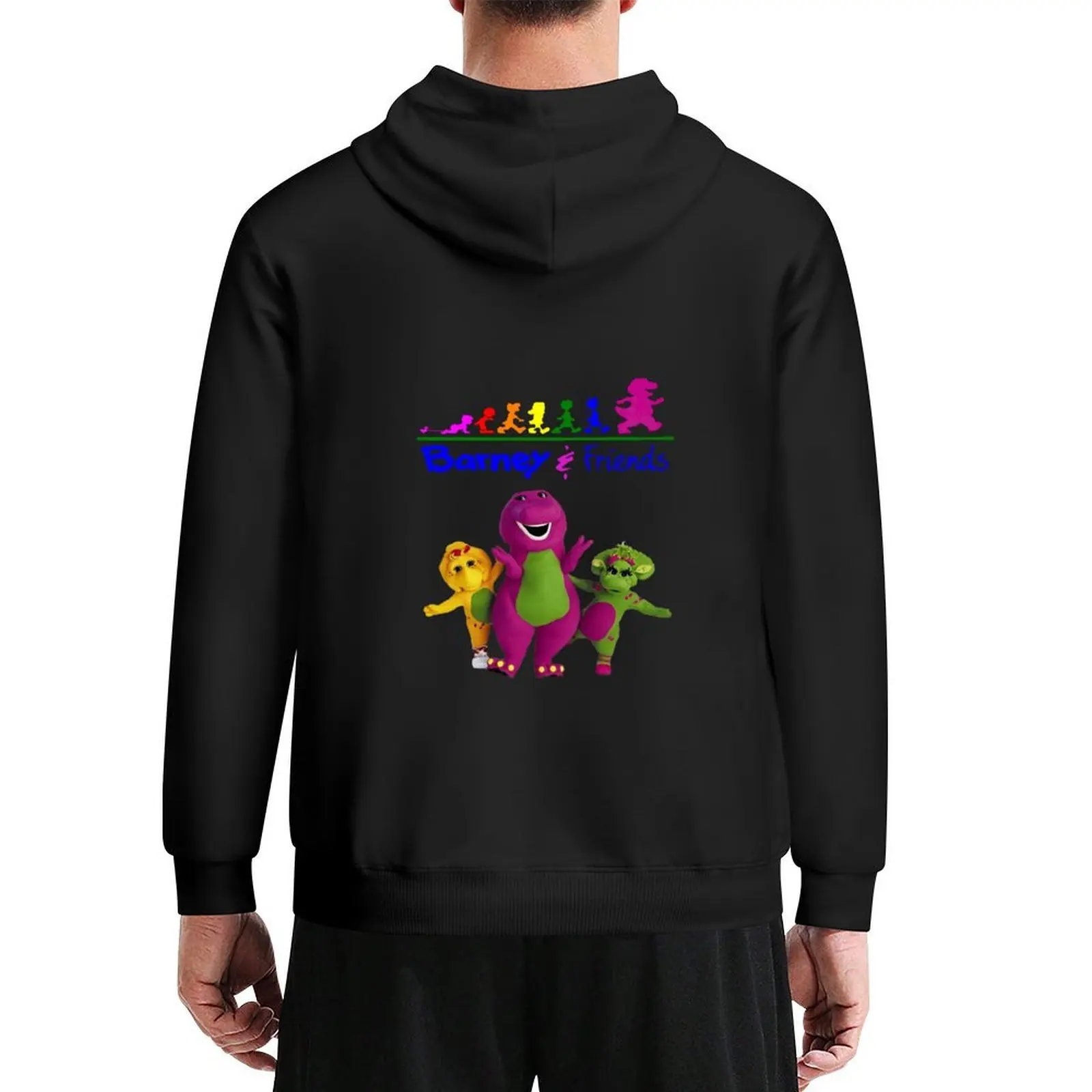 

Barney the dinosaur and friends Hoodie mens clothing anime clothes men's autumn clothes men's clothes graphic hoodies