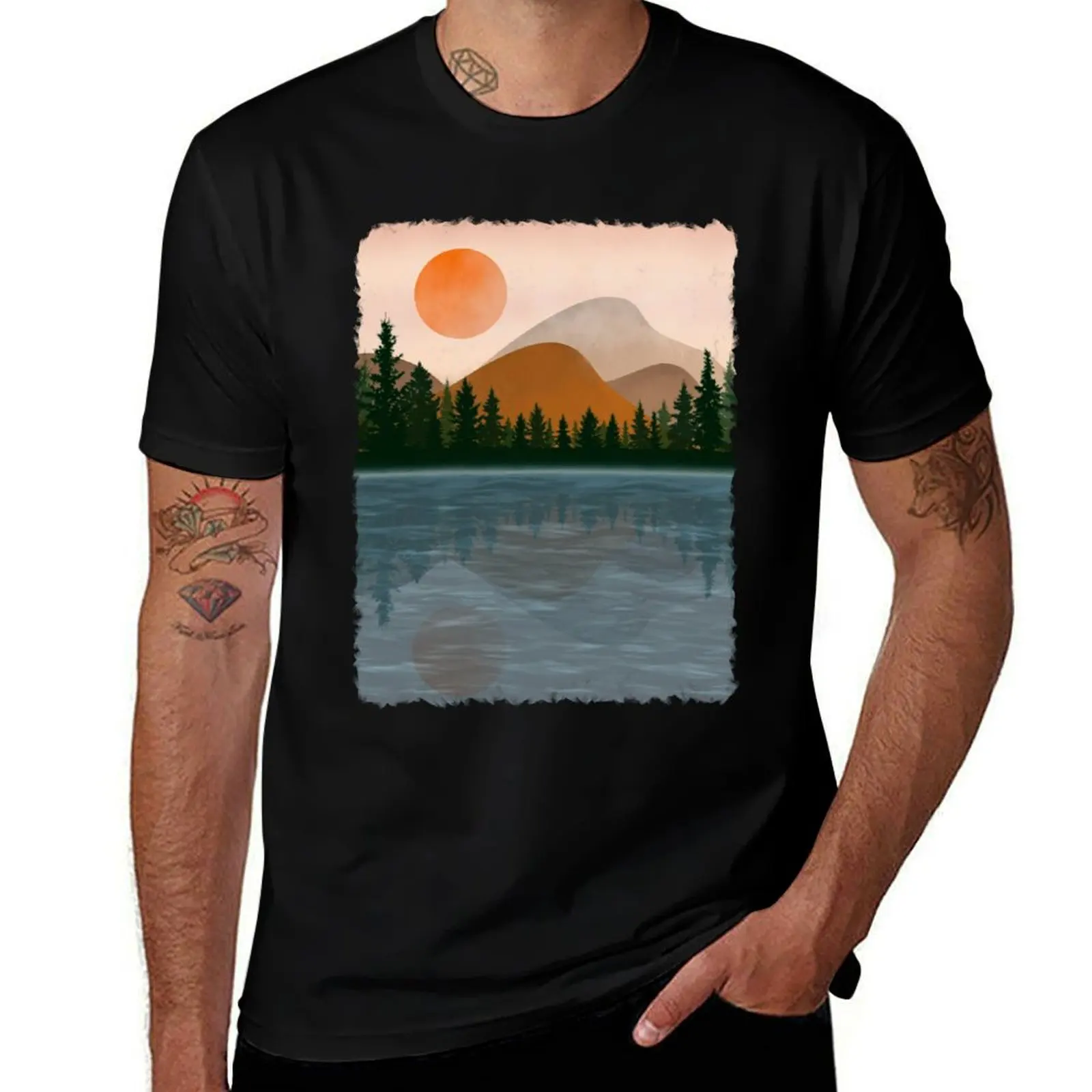 

Summer evening T-Shirt oversizeds cotton graphic tees anime stuff mens workout shirts