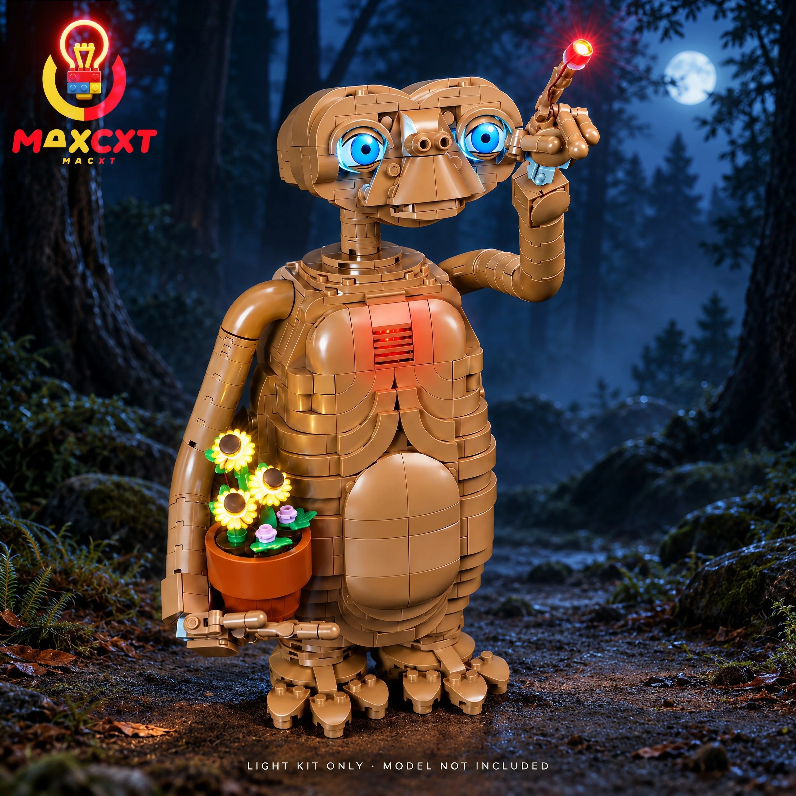 MAXCXT LED Light Set For LEGO  21370 E.T. the Extra-Terrestrial  DIY Decorative Lamp （Not Include Lego Building Blocks Set）