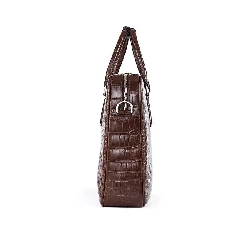 afanzhe new crocodile bag men handbags  business men briefcase large capacity  One shoulder men handbag