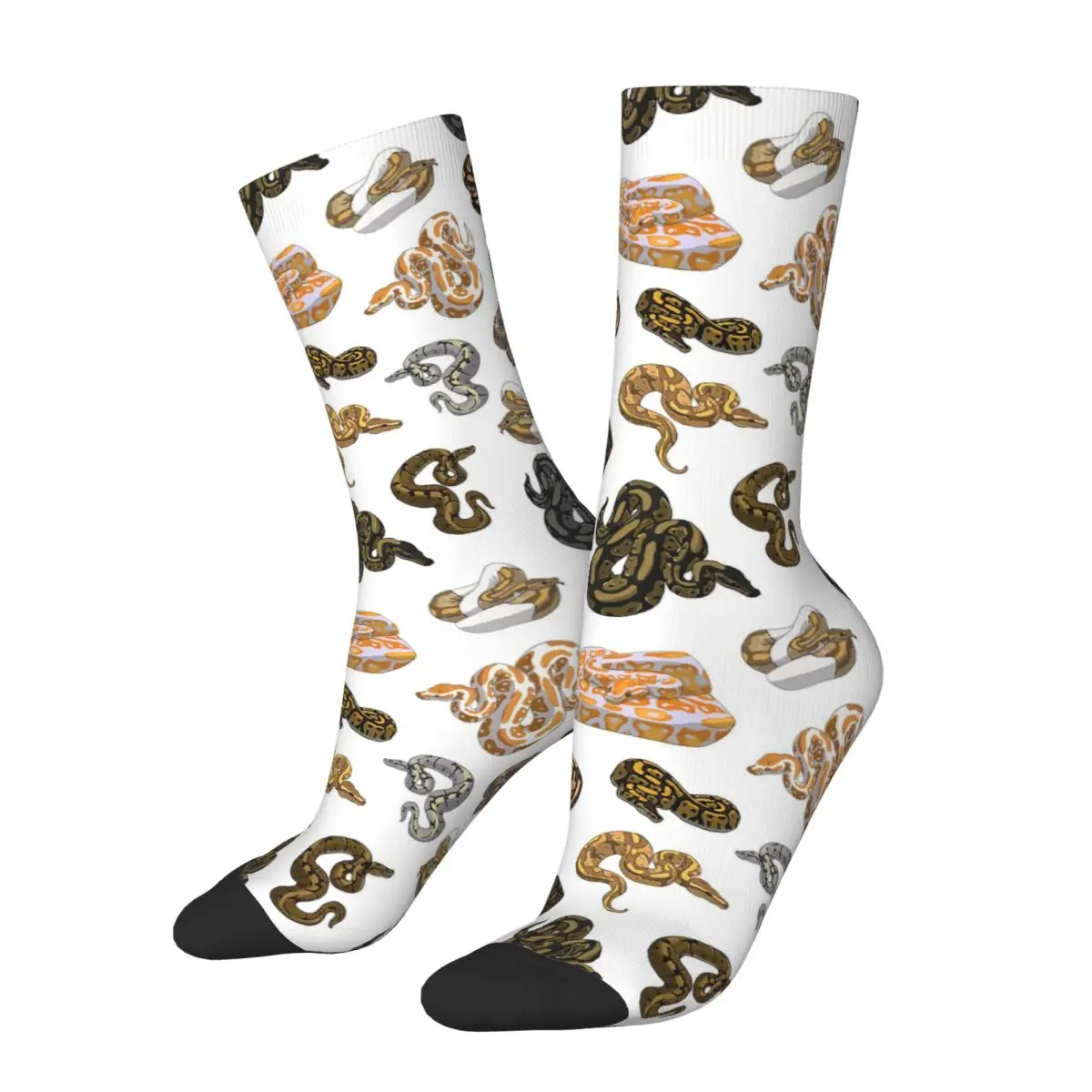 الكرة بيثون مورف الأفعى نمط الجوارب Harajuku جوارب فائقة النعومة كل موسم الجوارب الطويلة للرجل المرأة هدايا عيد الميلاد #2
