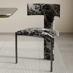 Medieval Dining Chairs Creative Living Room Chair Plum Blossom Leisure Chair Bedroom Makeup Stool Artistic Dining Furniture