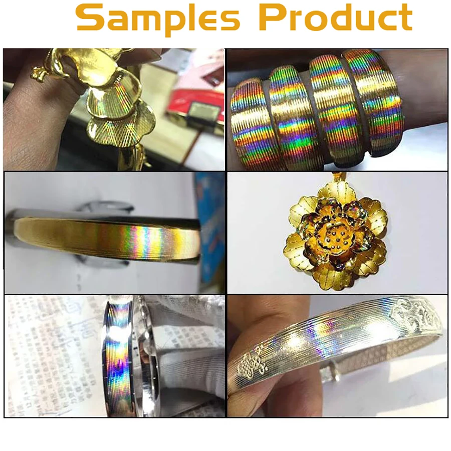 Kinway Jewelry Engraver Machine for Rings Bangles with Gold Silver Color Texture Ultrasonic Color Silk Polishing