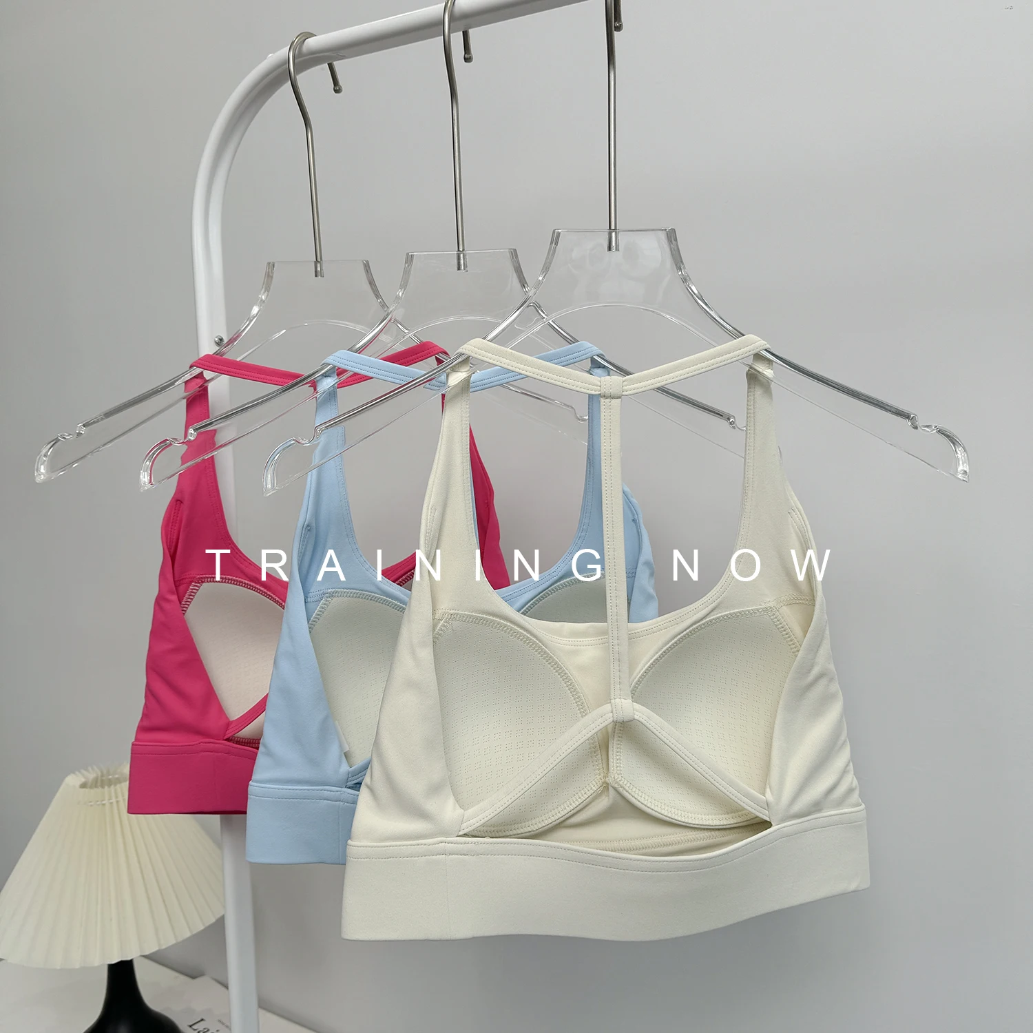 

Sports underwear for women in summer thin running vest shockproof gathering beauty back fitness thin belt top yoga suit bra