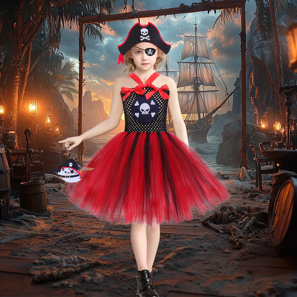 

Halloween Performance Dress Children's Pirate Costume Halloween Party Girls' Dress Performance Clothes