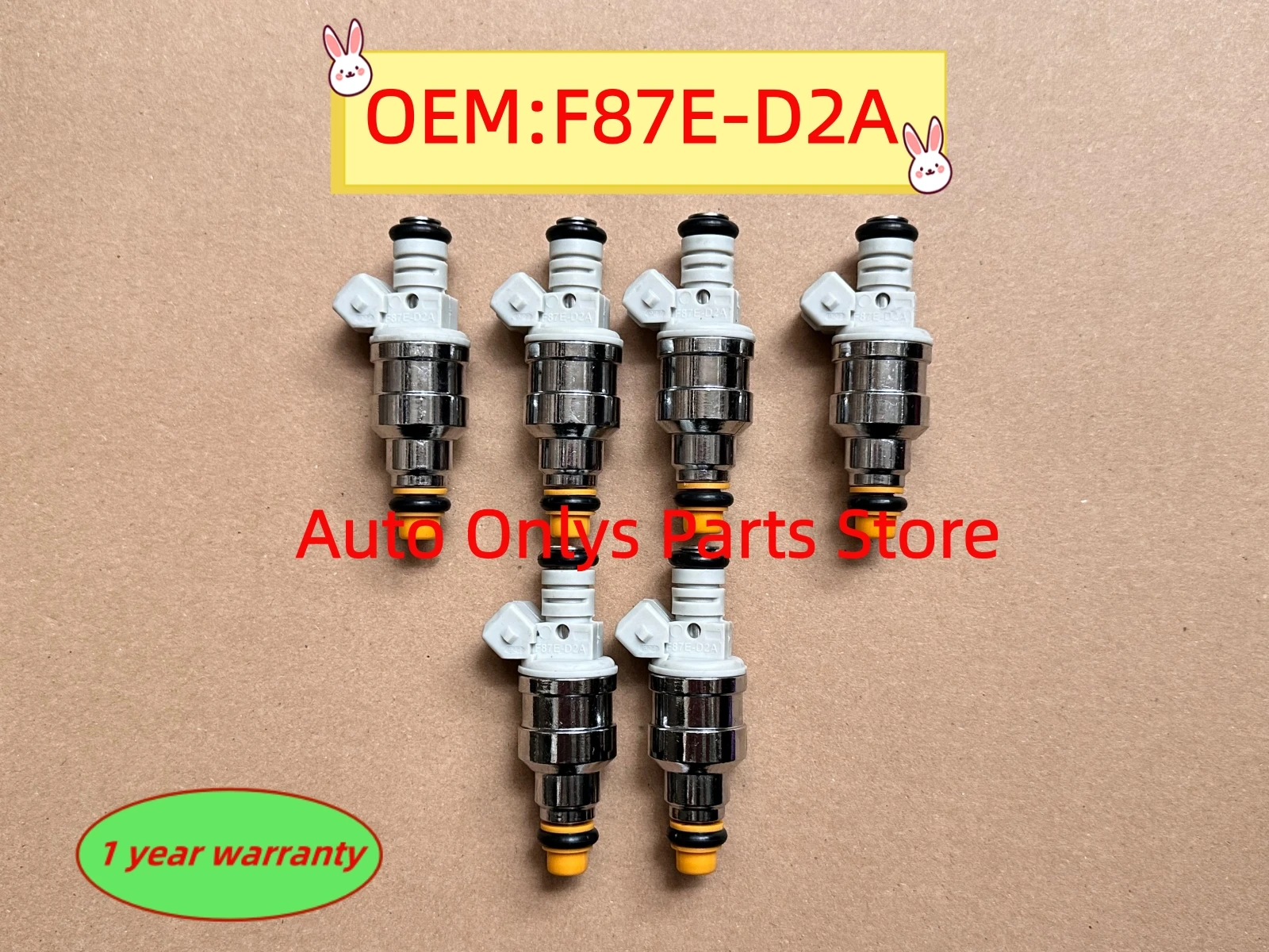 6pcs High quality New F87E-D2A  F87ED2A Fuel Injectors For 1998-2001 Ford Ranger Mazda B2500 2.5L 4-Hole car accessories