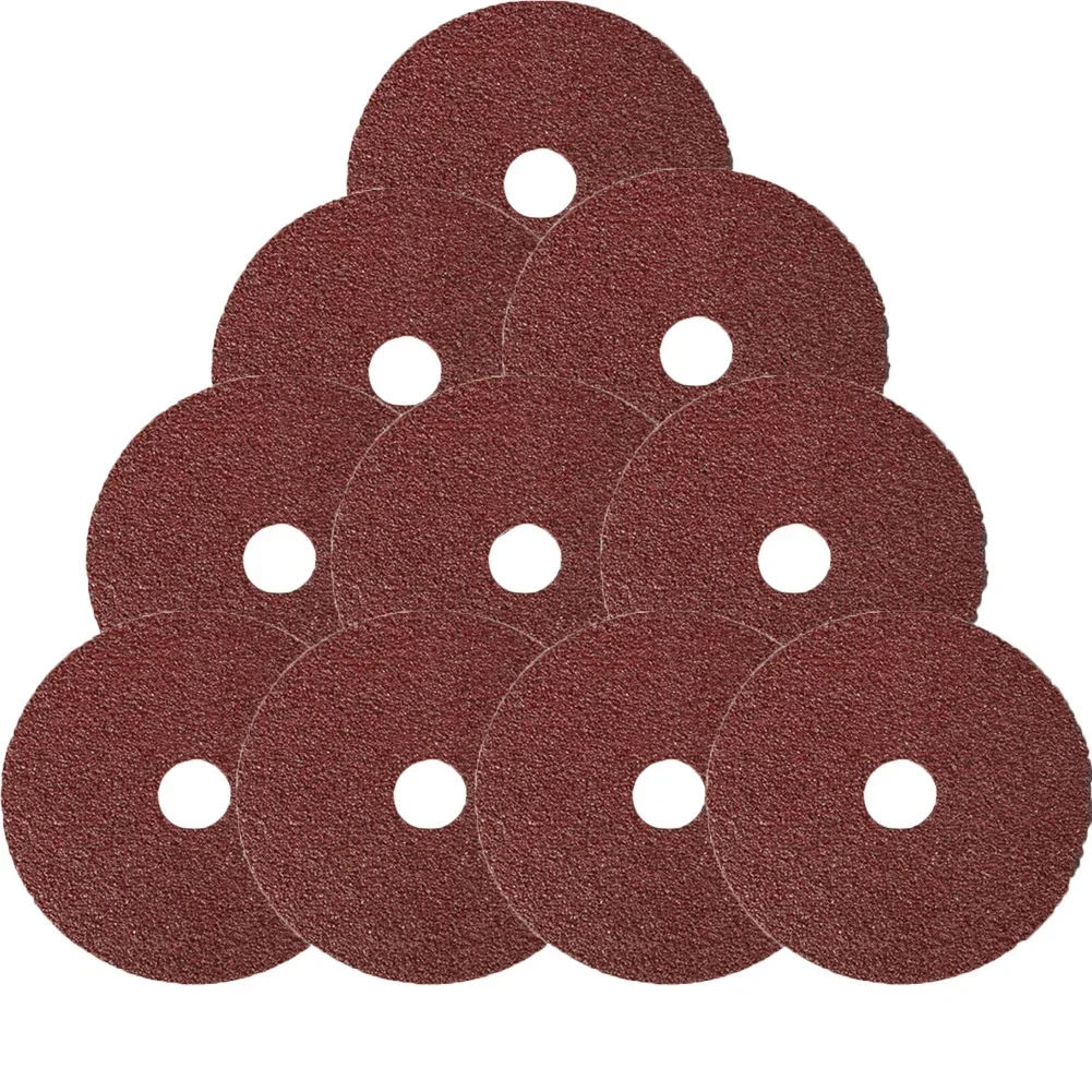 10 Resin Fiber Abrasive Discs 4 Inch for Angle Grinder Suitable for Removing Rust Burrs and Paint on Metal and Wood Surfaces