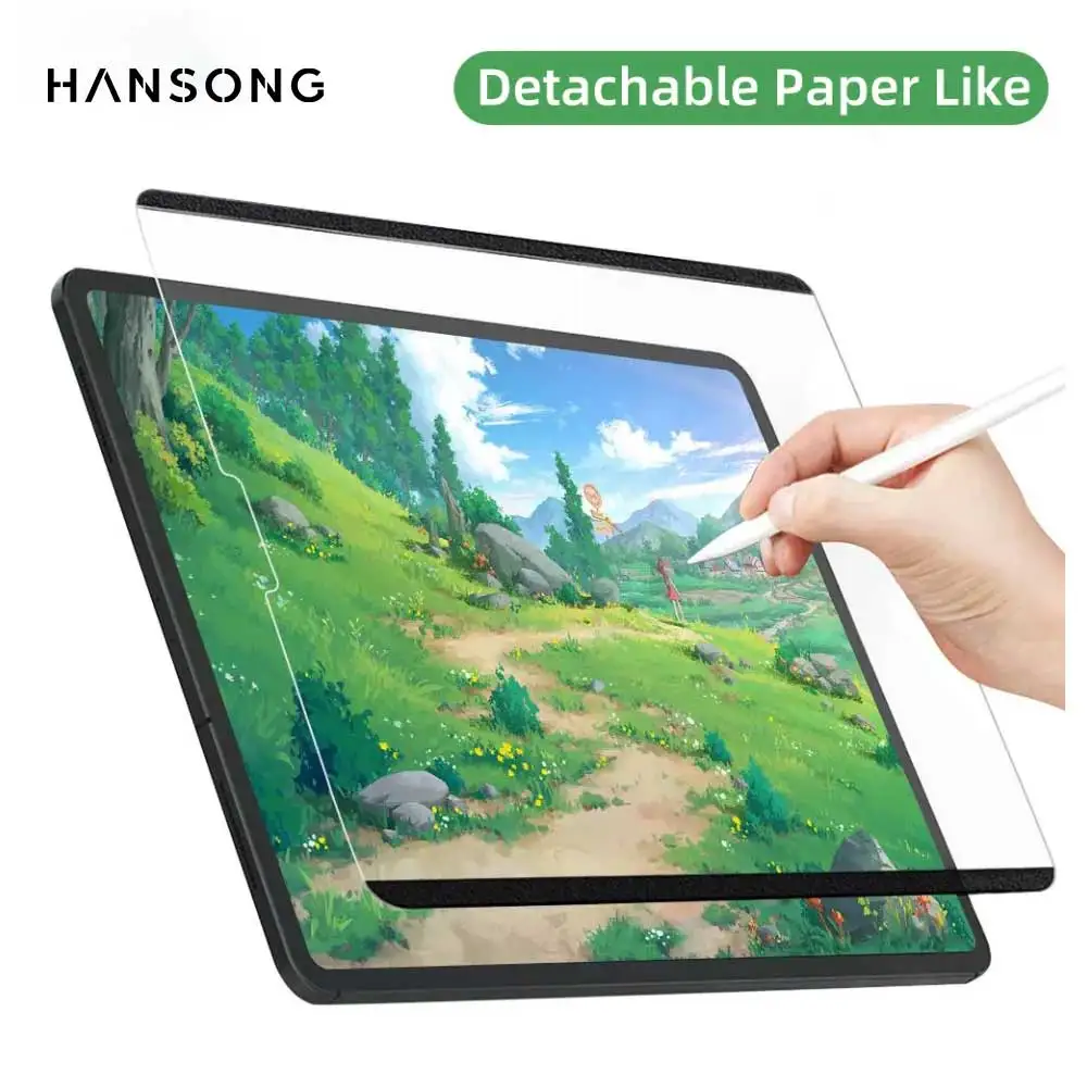 For iPad Air 11 13 M4 M2 Pro 11 13 M4 Magnetic Paper Feel Film for 10th 9.7 5 6th 10.5 10.2 7 8 9th mini 45 6 Screen Protector