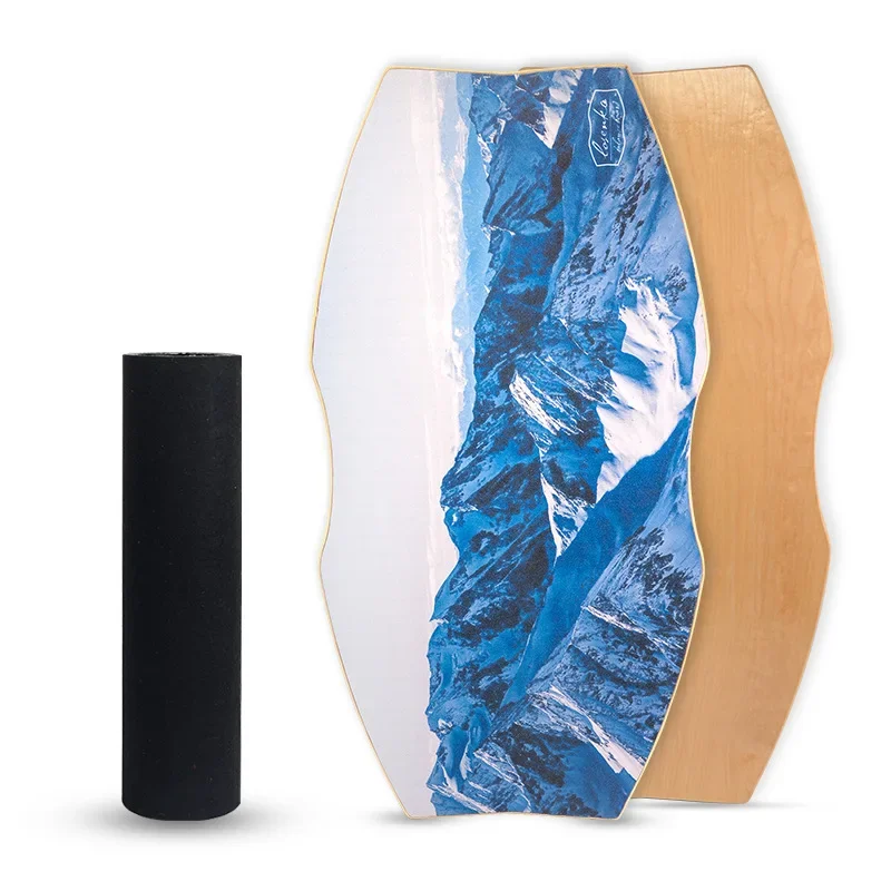 nouveau-surf-ski-planche-d'equilibre-rouleau-en-bois-fitness-entrainement-yoga-sport-planche-de-yoga-en-bois