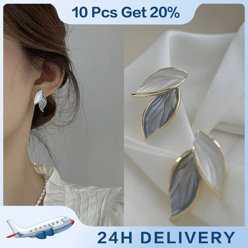 Butterfly Pearl Earring Enamel Oil Painting Style  925 Sterling Silver Earrings Women\'s Temperament Retro Elegant Earrings