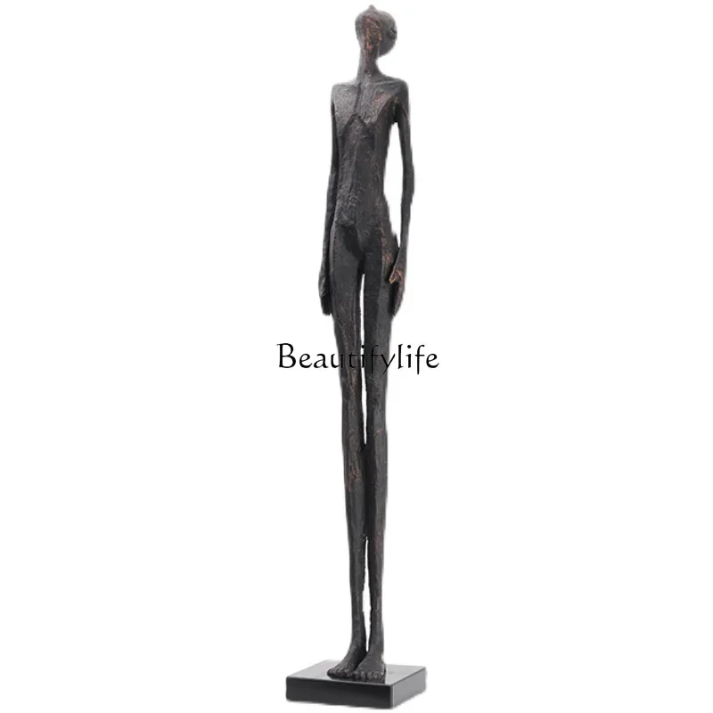 

Sales Department Large floor-to-ceiling ornaments Art Hotel lobby Retro abstract figure sculpture