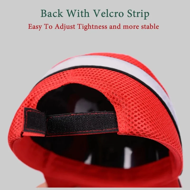 Net Cloth Hi-Viz Anti-collision Hard Hat Work Safety Bump Cap Baseball Hat Style Helmet Head Protection Repairing