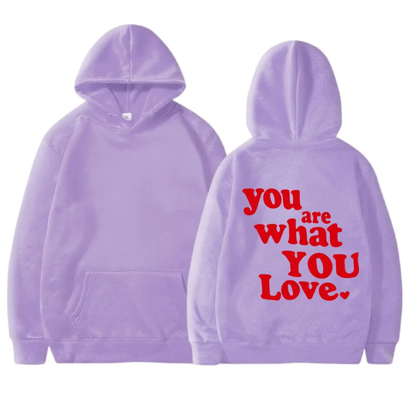 Winter Velvet Hoodie Wish You Were Here Letter Printed Casual Hoodie Pocket