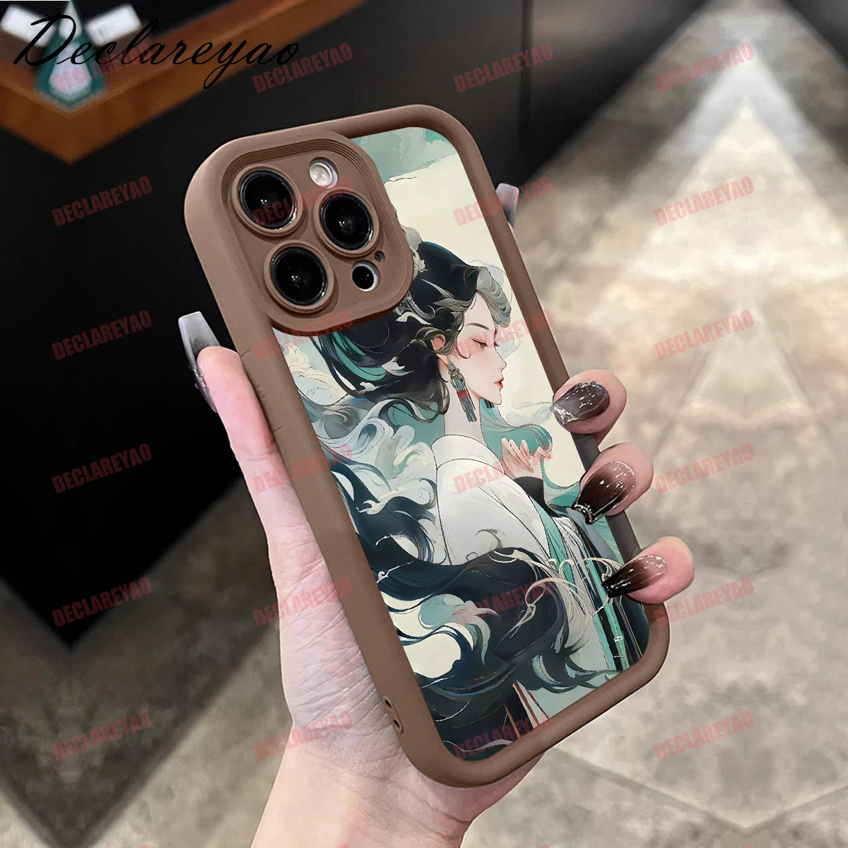 DECLAREYAO لينة ضوء سليم ماتي بولي يوريثان يغطي ل VIVO Y36 Y53S Z5 Y21A Y12 Y21S S1 V25 V15 Y17 Y35 Z3i Y22S غطاء مقاوم للصدمات