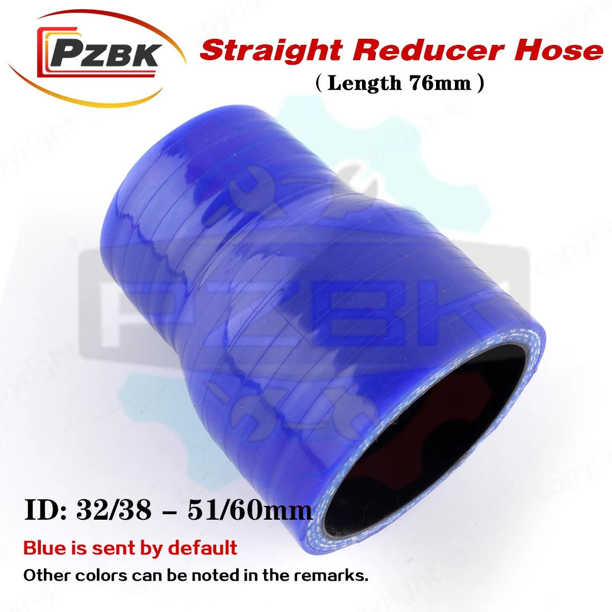 

Blue 76mm Length Straight Reducer Hose General Silicone Coolant Intercooler Pipe Tube Hose 32mm 35mm 38mm 40mm 42mm 45mm 48mm