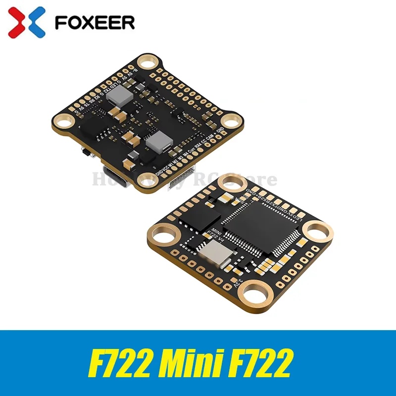 Foxeer F722 V4 Mini/F722 V4 Mini Pro 3-6S Flight Controller STM32F722RET6 CPU Built-in16M Flash Memory 5V/3A BEC OSD for Drone