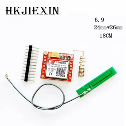 JX 1-10pcs/Smallest SIM800L GPRS GSM Module Kit MicroSIM Card Core BOard Quad-band TTL Serial Port with the antenna