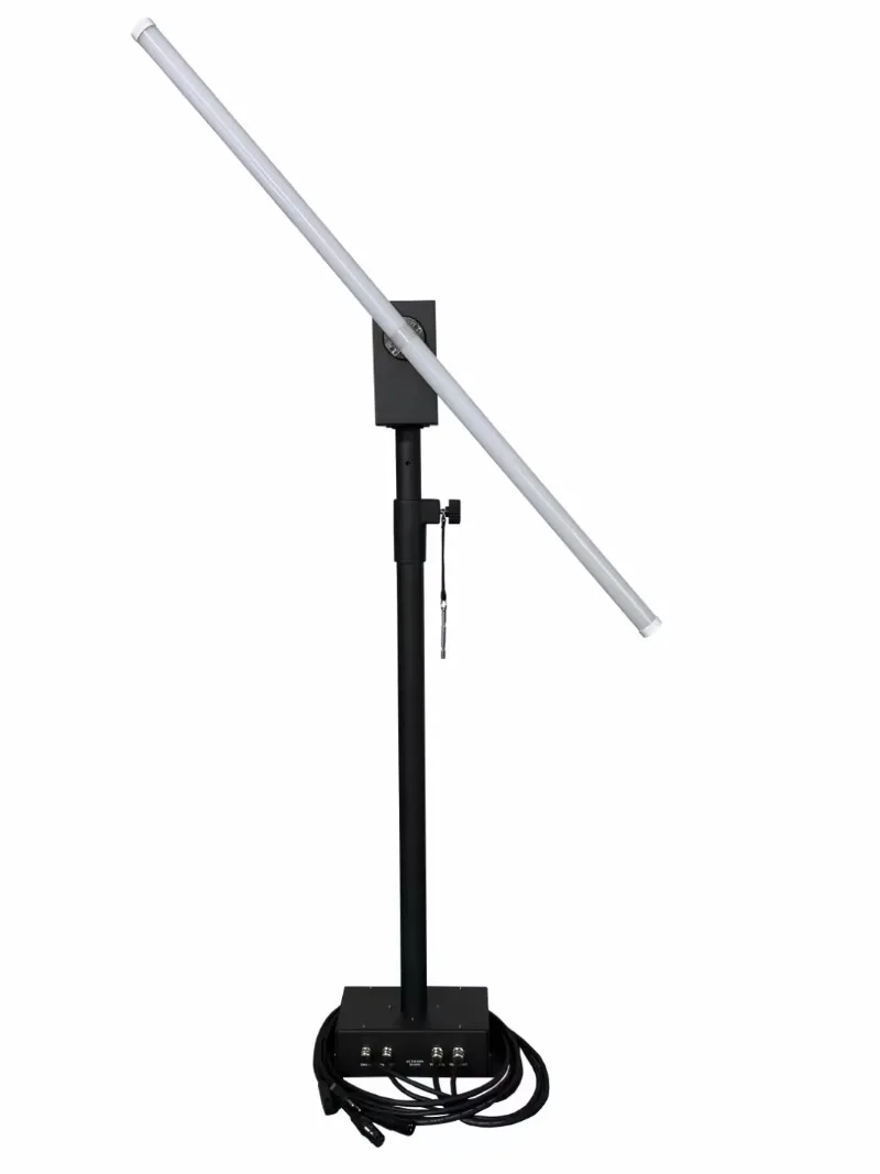 DMX 512 RGB كامل اللون LED 360 تدور أنبوب مصفوفة بكسل دوارة