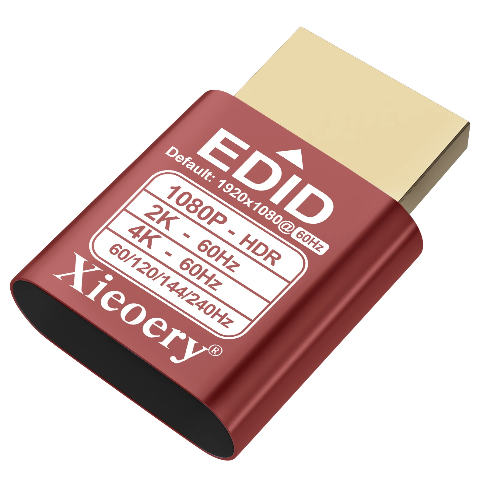 Headless Ghost HDMI Dummy Plug with HDR, 1080P/2K EDID Emulator, 240Hz Virtual Monitor Adapter for Headless PCs and GPU Servers