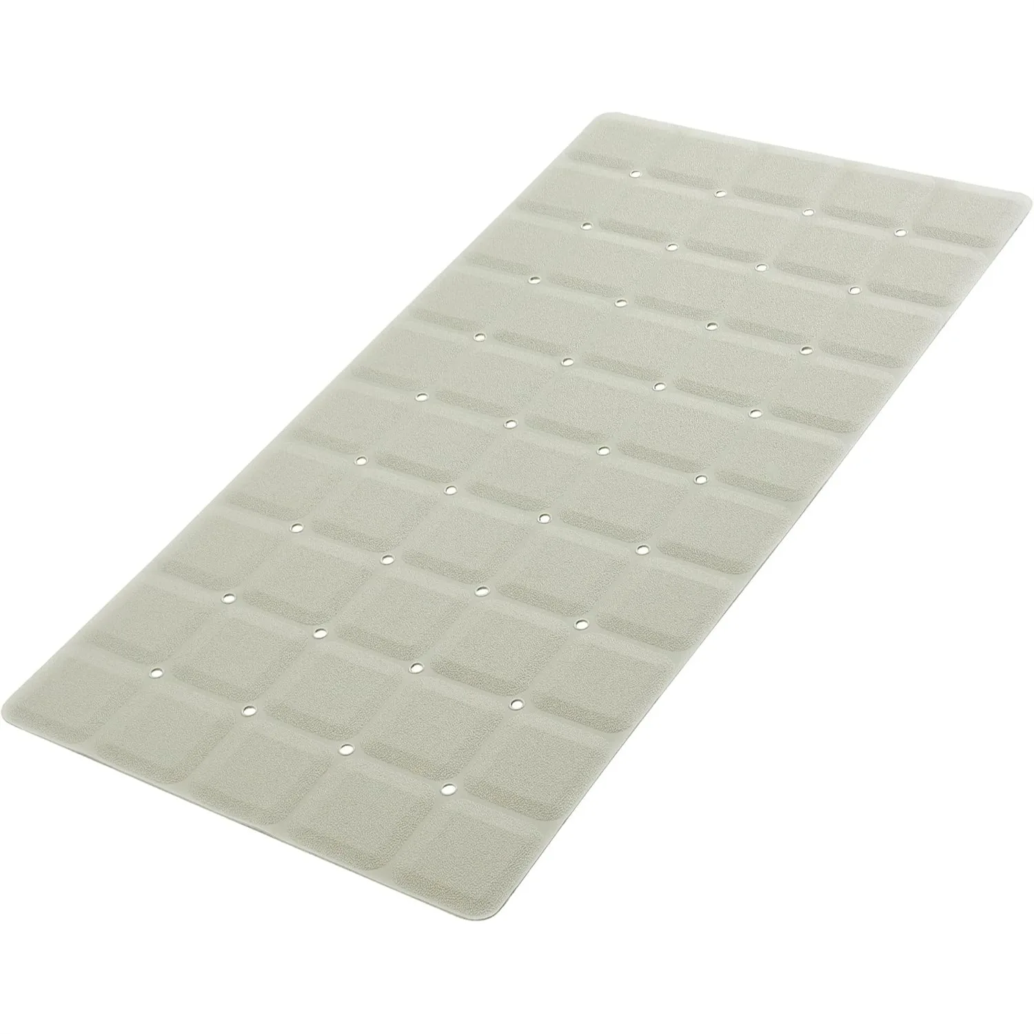 

Foldable Silicone Bathtub Mat, Jumbo Non Slip Bath Mat for Textured Tubs Without Suction Cups, 35.8x17.7 Inches Beige