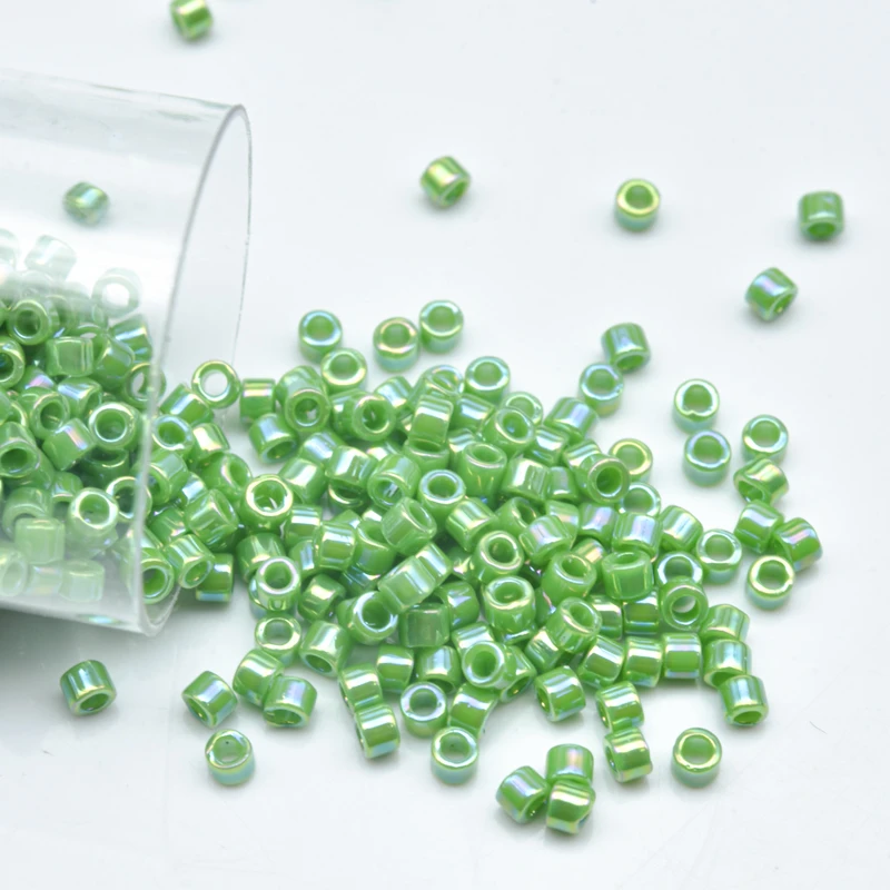 

11/0 Miyuki Delica Beads Japan Luster Rainbow Color Glass Seed Beads for DIY Jewelry Making