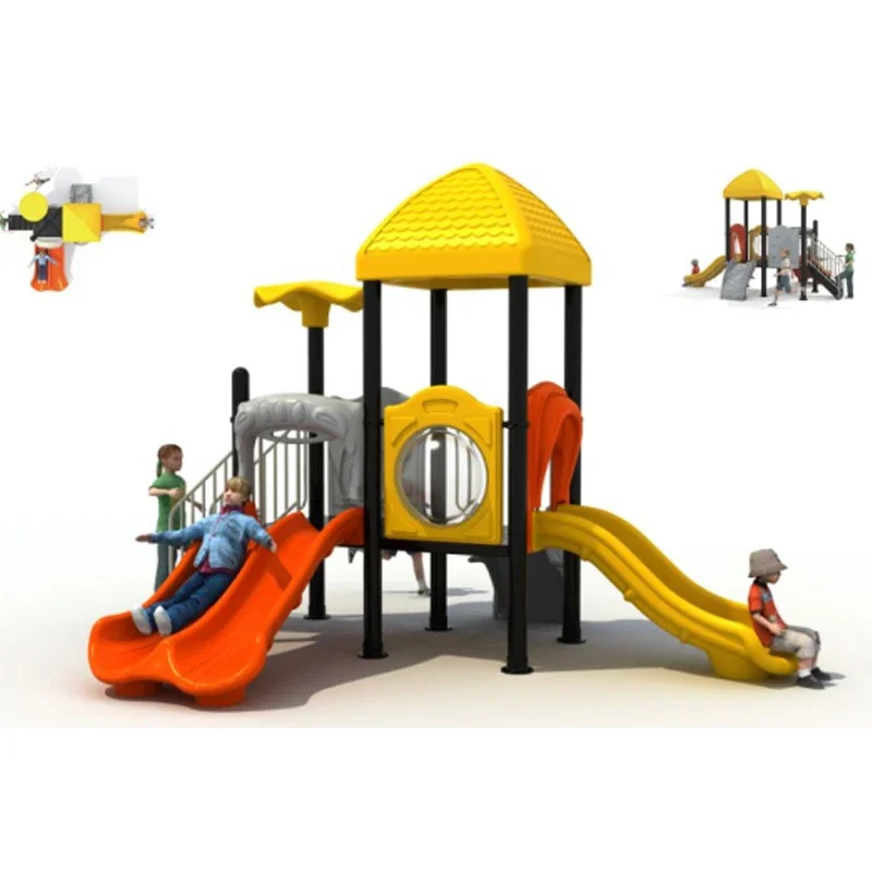 Parco giochi in plastica per bambini, attrezzatura da giardino, parco giochi all'aperto
