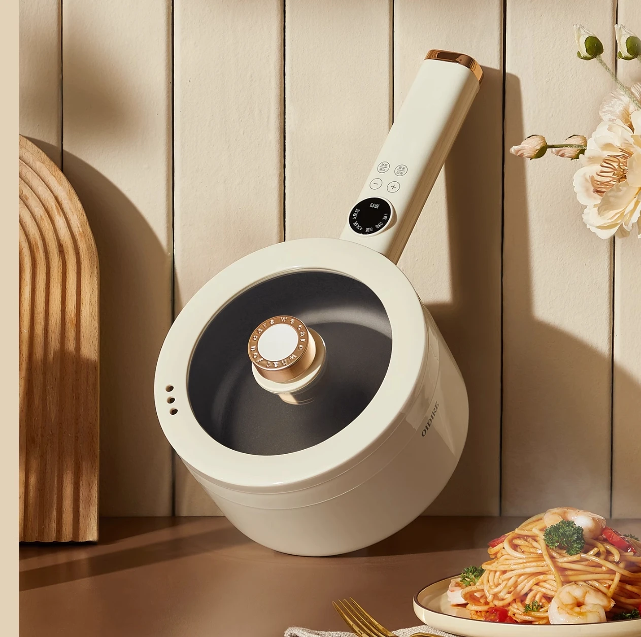 Supplementary Food Pot Electric Cooking Pot Small, Multi-functional Integrated Milk Pot, Dormitory Electric Heating Small Pot Ry