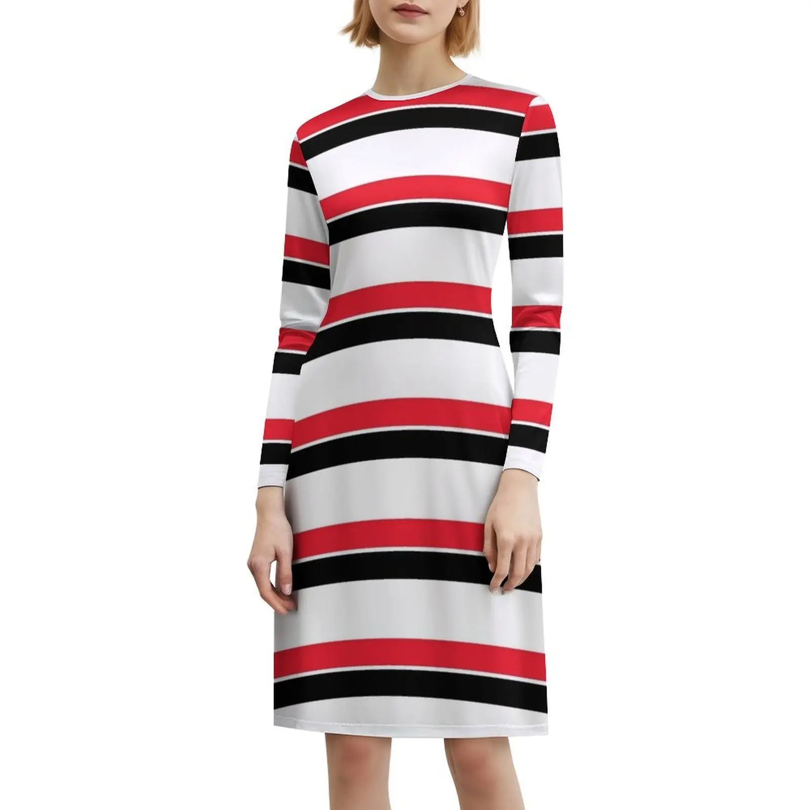 فستان بوهيمي بدون أكمام باللون الأحمر والأسود للنساء مطبوع عليه فساتين حفلات الشاطئ للرجال U Utd Treble Retro Football Soccer Party